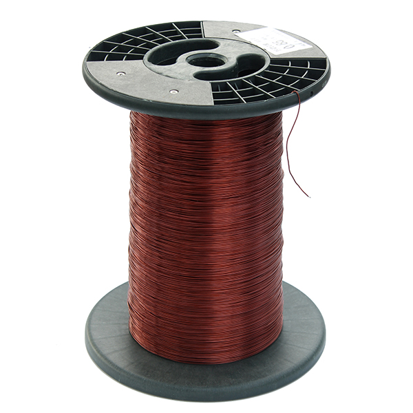 Enamelled aluminum round wire