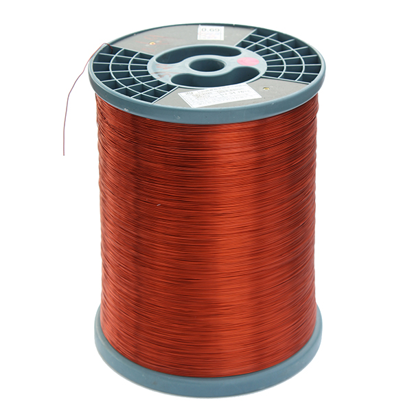 Polyesterimide enamelled copper round wire