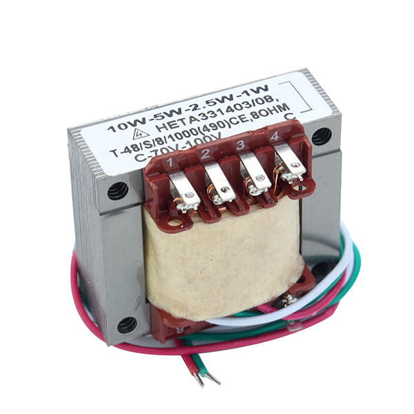 Audio band pin transformer